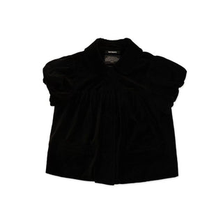 [Moromoro2] Velvet Puff Sleeve Bow Top & Bud  Skirt