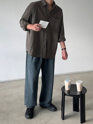 Haze Aging Fade Washed Shirt