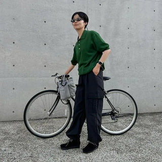 Casual nylon cargo pants