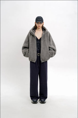[MASONPRINCE] Fleece Hooded Jacket