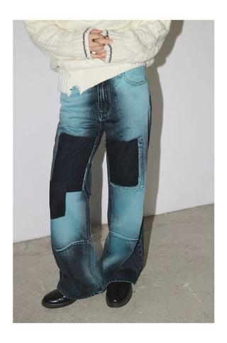 CONP Low-Rise Bootcut Jeans (Blue)