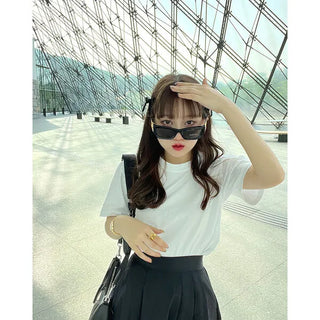 Basic Color Cropped T-Shirt