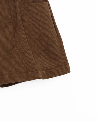 Belted Corduroy Shorts