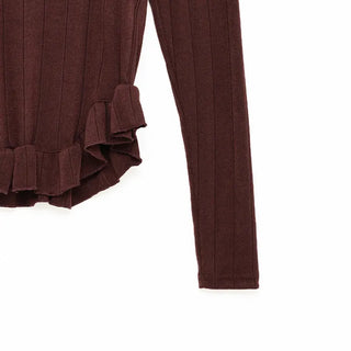 Frill Point Square Neck T-Shirt