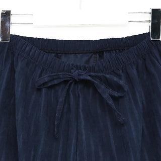 Striped wide-leg elastic waist pants