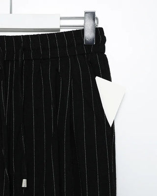 Pinstripe Linen Viscose Easy Pants