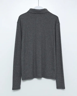 Button-collar neck T-shirt