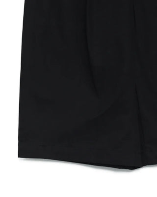 Side-tuck cotton pants