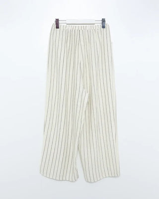 Striped Wide Wrinkle Easy Pants
