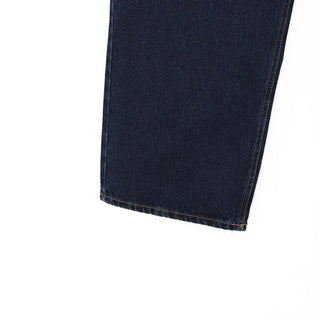 Wide-fit low-rise denim pants