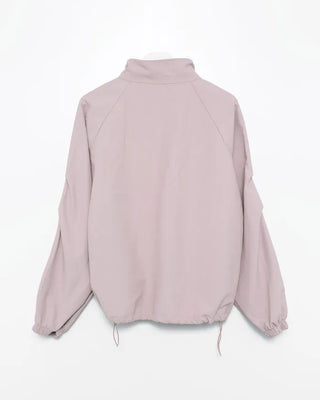 Nylon half-zip sweatshirt