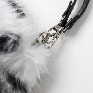 Leopard fur bag