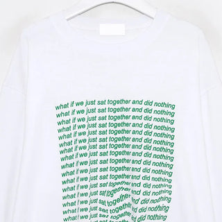 (Unisex) Point Graphic Lettering Long-Sleeve T-Shirt