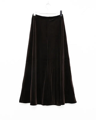 Velvet maxi skirt