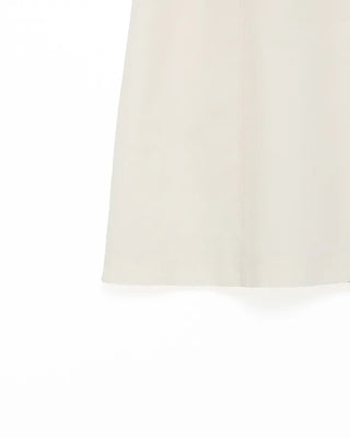 Button-up flared midi skirt