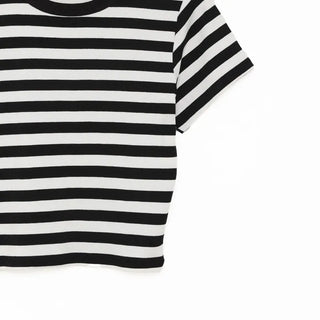 Striped cropped T-shirt