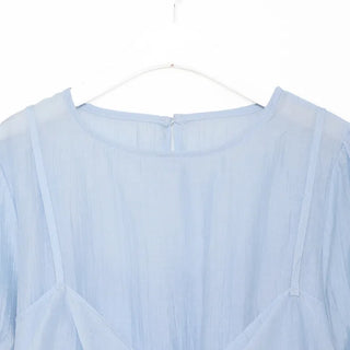Ribbon layered blouse