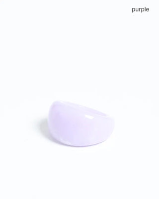 Matte Color Bold Arch Ring
