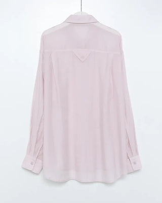 Loose-fitting pocket point sheer shirt