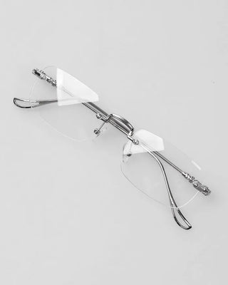 Rimless square glasses