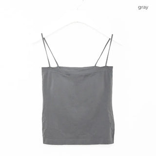 Square neck camisole with built-in cups