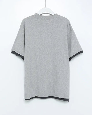Cutting Layered Cropped T-Shirt