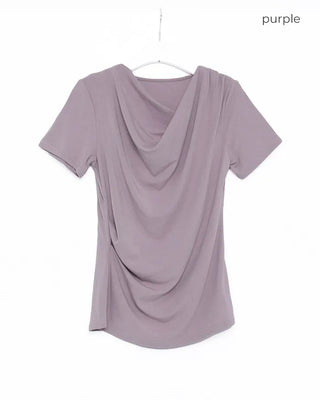 Drape Half-Sleeve T-Shirt