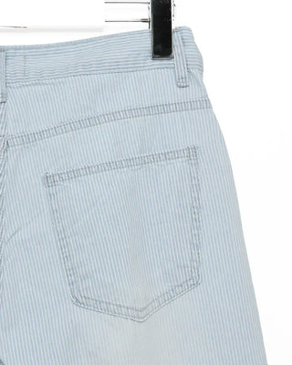 Pencil stripe summer light denim pants