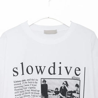 slowdive printed short-sleeved T-shirt