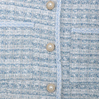 Tweed short-sleeved jacket
