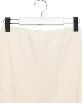 Ribbed long skirt