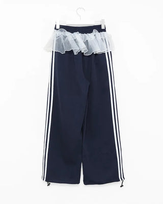 Chiffon-lined sweatpants