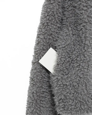 Color Two-Button Point Fur Jacket
