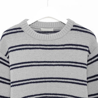 Striped round knit