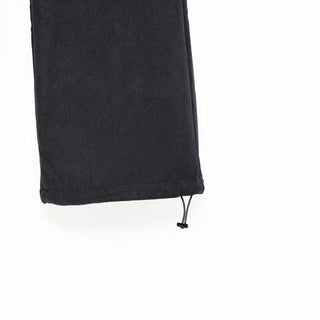 Ribbed wide brushed pants