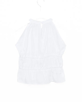 Shirred halter neck blouse