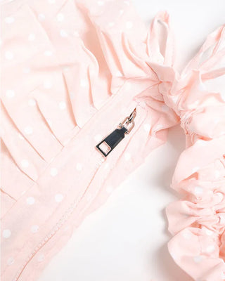 Dot Shirring Shoulder Bag
