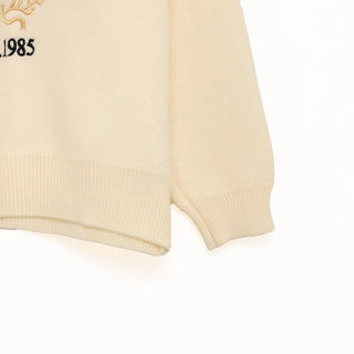 Lettering Round Knit