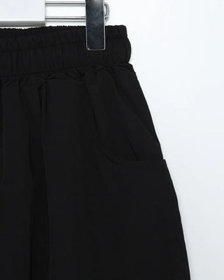 Embroidered Logo Wide Nylon Pants