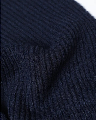 Color-blocked ribbed scarf