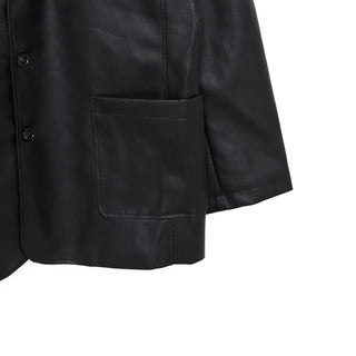 (Unisex) Daily Eco-Leather Single Jacket