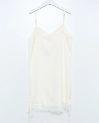Lace-detail sleeveless dress
