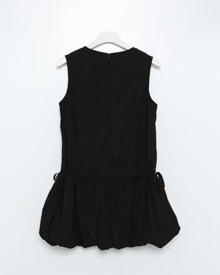 Balloon skirt string mini dress