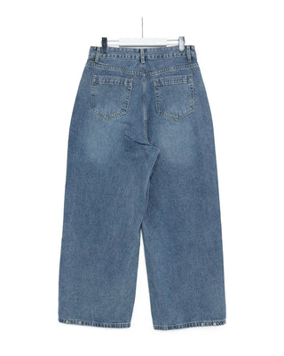 (UNISEX) Wide Denim Pants