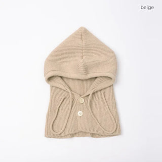 Button-up knit balaclava