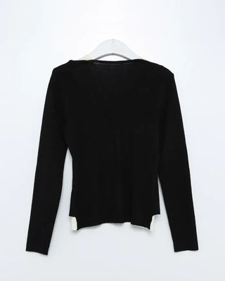 Sleeveless layered cardigan