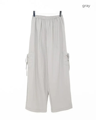 Side-ribbon cargo pants