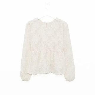 Flower lace blouse