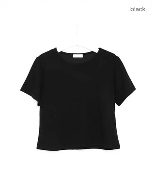Round neck short-sleeve T-shirt