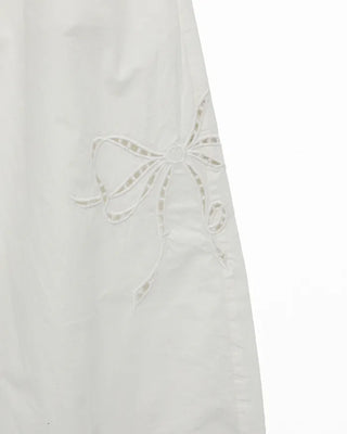 Ribbon detail wide pants